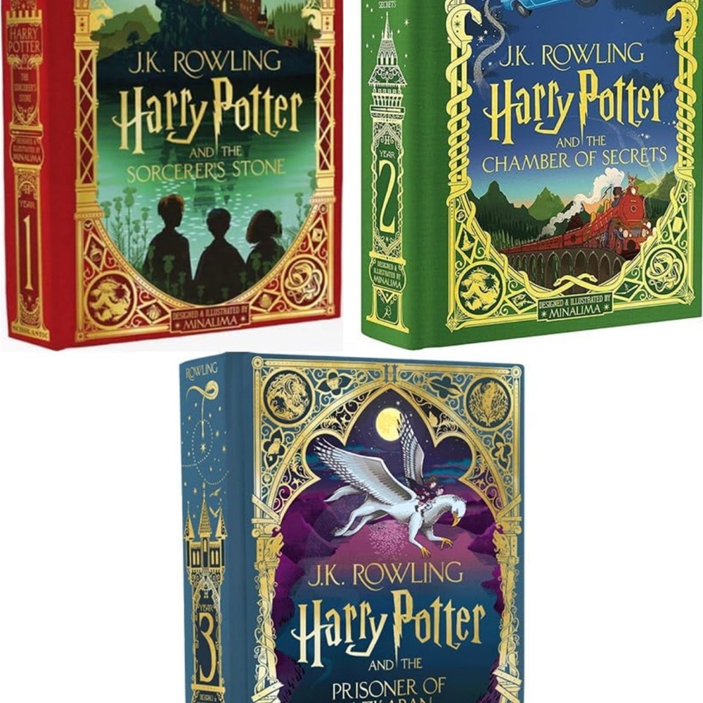 Brand New MinaLima Harry Potter Hardcover 3 Book Set
